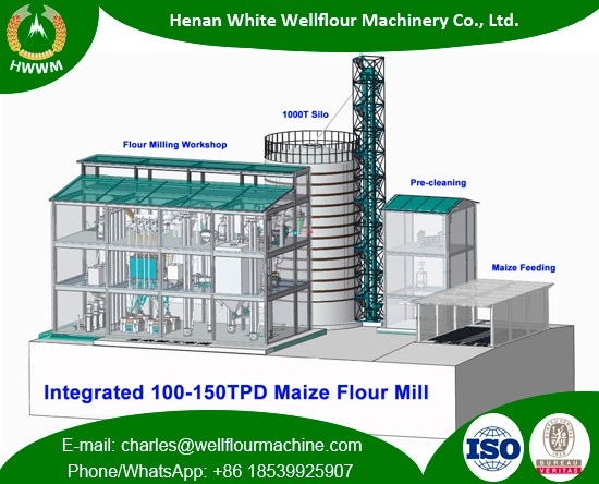 100-150TPD Maize Milling Machinery