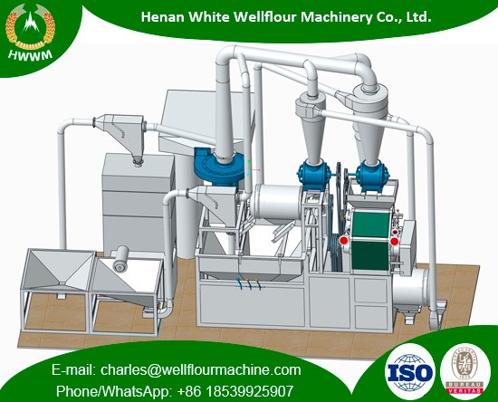 150-200kg/h Combine Maize Mill