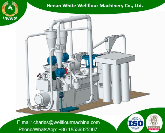 150-200kg/h Combine Maize Mill