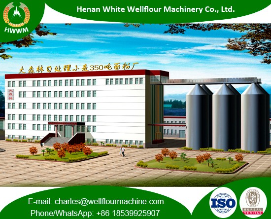 Large Capacity Concrete Workshop Wheat Flour Mills