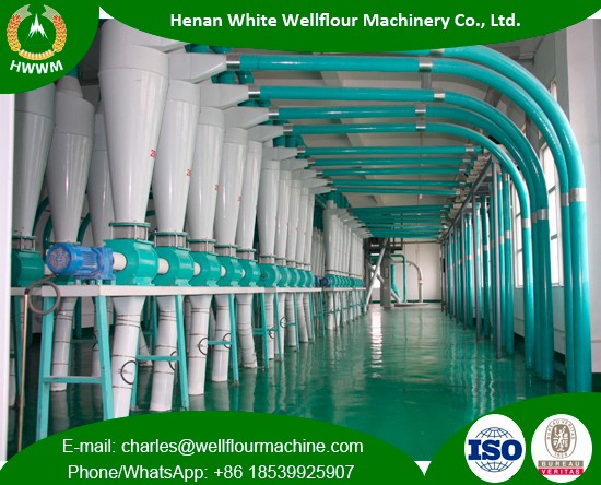 Large Capacity Concrete Workshop Wheat Flour Mills